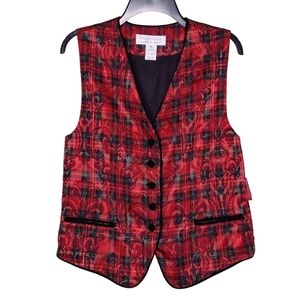Portraits by northern isles red and black plaid waistcoat 8